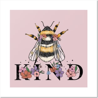 Bee Kind Posters and Art